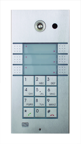 On wall installation and setup of one analog doorphone with keypad