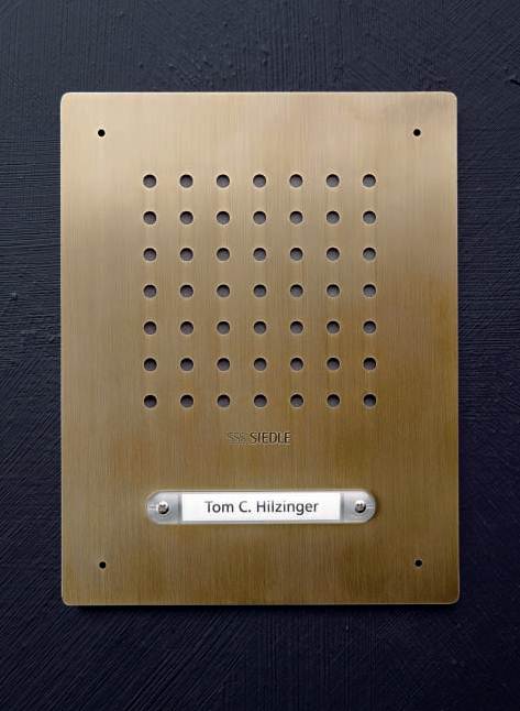 Kit Classic audio, brunished brass, brass, 1 button wall mounting