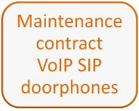 Maintenance contract VoIP Sip doorphones and accessories
