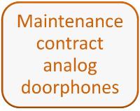 Maintenance contract analog doorphones 2N and Telaccess