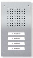 Door station Classic audio, stainless steel, 4 buttons wall mounting