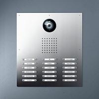 Kit Classic video, stainless steel, xx buttons wall mounting