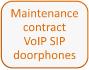 Onderhoudscontract analoge parlofoons VoIP SIP en toebehoren