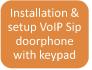 Installation en apparent et setup d'un parlophone IP SIP à clavier