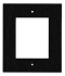 Verso frame 1 module for flush installation - Black